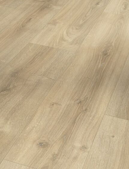 Panele laminowane PARADOR Basic 600, 4V Dąb Nova Jasno Bielony AC4 8mm 24h PREMIUM