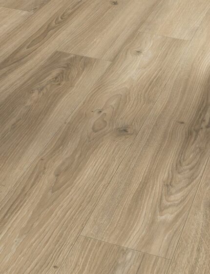 Panele laminowane PARADOR Basic 400, 4V Dąb Studioline Beżowy AC4 8mm 24h PREMIUM