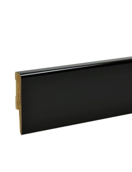 Listwa przypodłogowa czarna High Gloss Korner Modena 70 Classic 2,4m