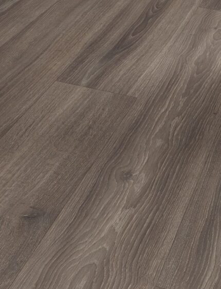 Panele laminowane PARADOR Basic 600, 4V Dąb Studioline Brązowoszary AC4 8mm 24h PREMIUM