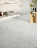Panele PARADOR Modular ONE Hydron Oversize tile, 4V Marmur Eos Biały 5,5mm 100% wodoodporny PREMIUM - obrazek 3