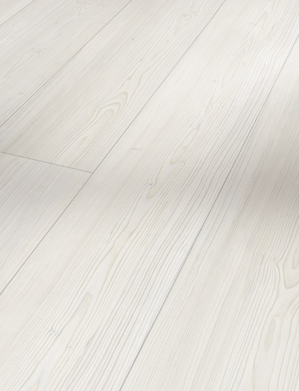 Panele PARADOR Modular ONE Chateau plank, 4V Modrzew Apollo Biały 8mm 100h PREMIUM